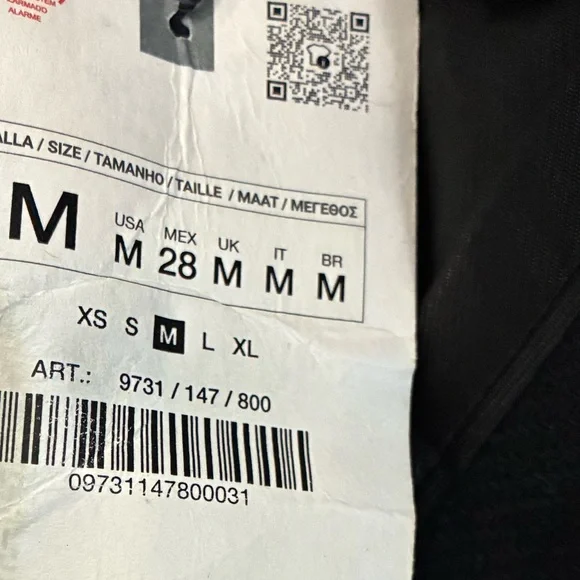 Zara Black Long Dress Pea Coat Size Medium - Picture 11 of 15